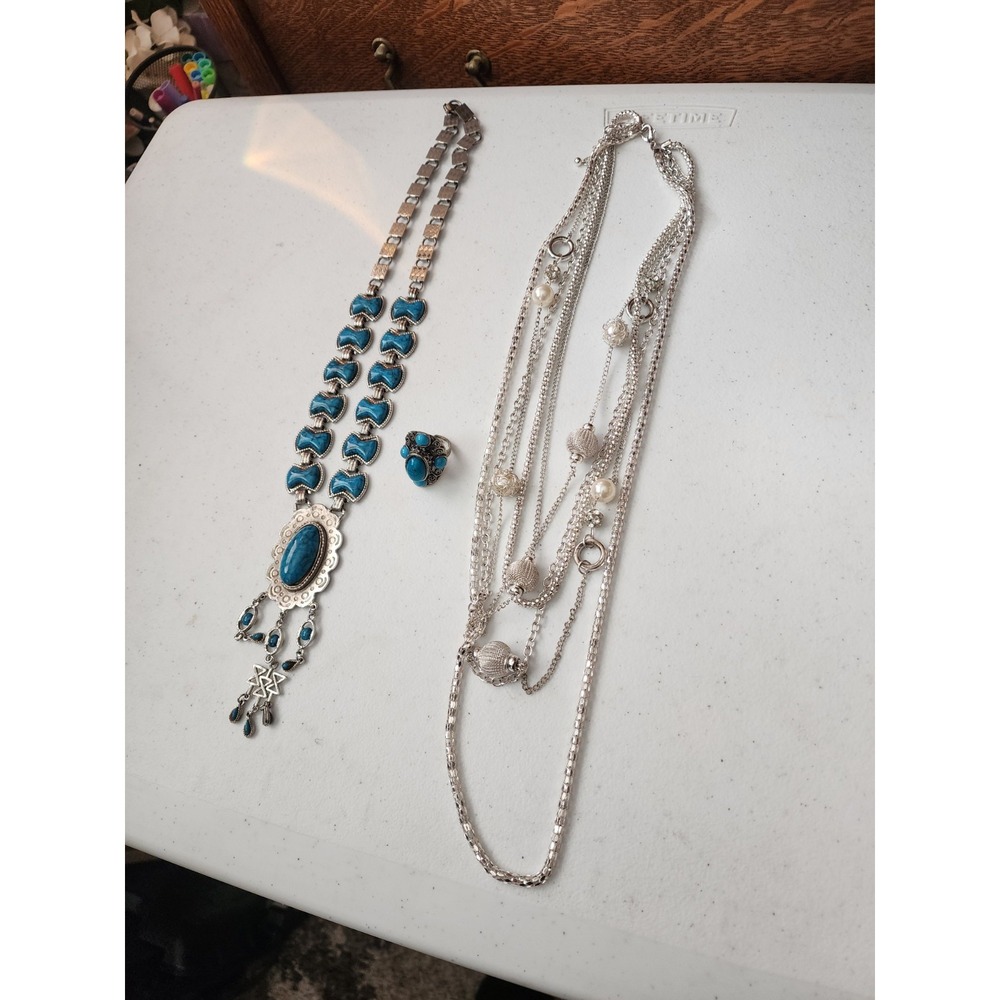 Costume Jewelry Necklaces- Set Of 2 - Picture 2 of 9